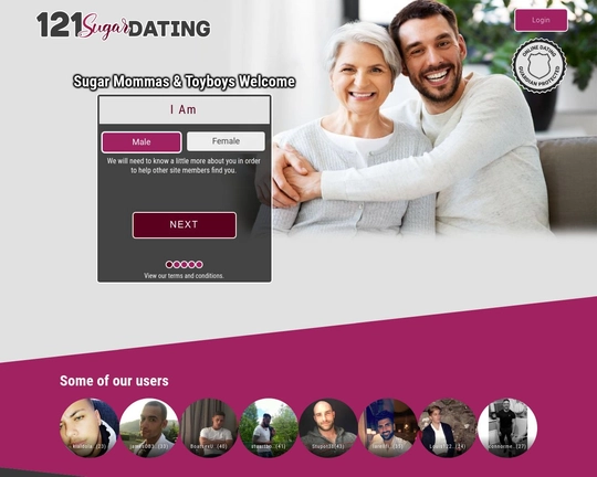121 Sugar Dating Logo